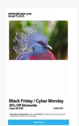 BLK30 coupon verification screenshot