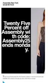 ASSEMBLY25 coupon verification screenshot