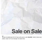 SALE30 coupon verification screenshot