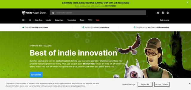 Unity Asset Store checkout page showing Unity Asset Store promo code box | Screenshot taken by SimplyCodes community member on Aug 24, 2022