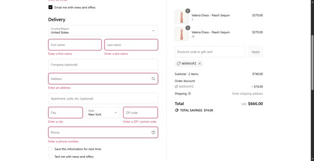 Asta Resort checkout page showing Asta Resort discount code box | Screenshot taken by SimplyCodes community member on Aug 9, 2025