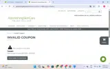 THANKS coupon verification screenshot