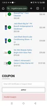 HOT coupon verification screenshot