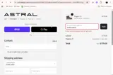 ASTRALxBFSG coupon verification screenshot