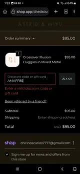 AMAFF85 coupon verification screenshot