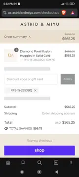 RFE-15-26s3bq coupon verification screenshot