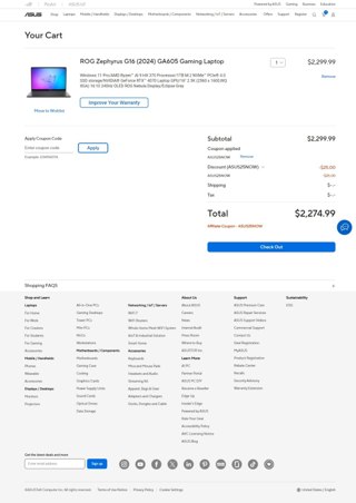 ASUS Coupon Codes (3 Verified) - $15 Off Sitewide Mar 2025