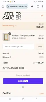 DELIGHT coupon verification screenshot