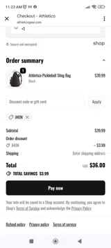 Jhon coupon verification screenshot