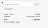 Athluna coupon verification screenshot