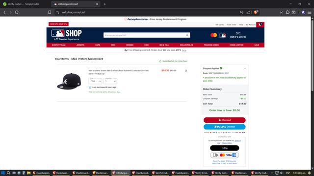 Atlanta Braves checkout page showing Atlanta Braves promo code box | Screenshot taken by SimplyCodes community member on Sep 3, 2025