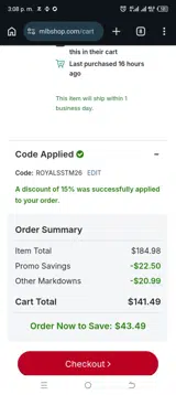 Atlanta Braves coupon verification screenshot