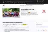 Atlanta Track Club coupon verification screenshot