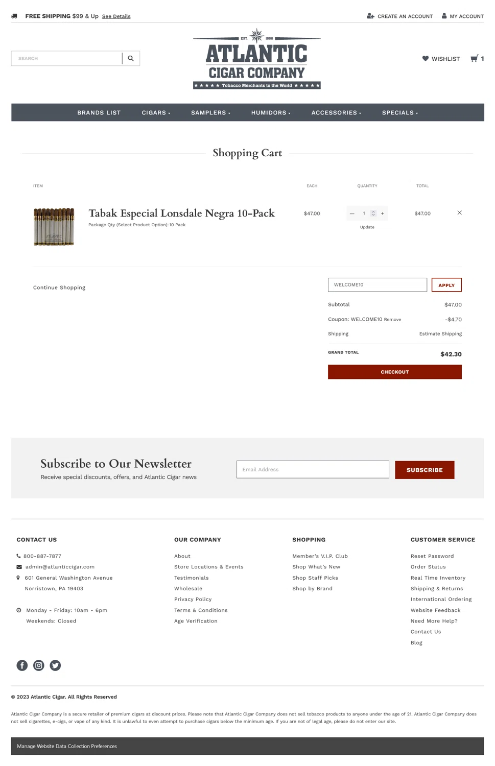 Atlantic Cigar Coupon Codes 15 Off October 2024