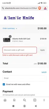 FREEDOM coupon verification screenshot