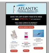 Atlantic Med Supply coupon verification screenshot
