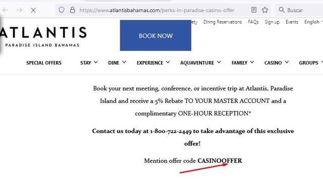Atlantis Bahamas checkout page showing Atlantis Bahamas promo code box | Screenshot taken by SimplyCodes community member on Jun 2, 2022