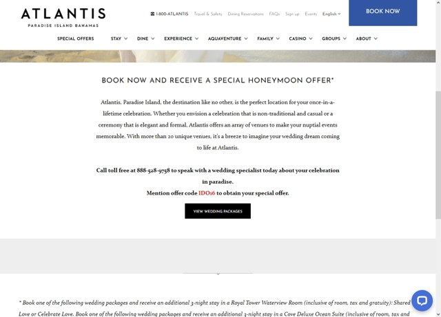 Atlantis Bahamas checkout page showing Atlantis Bahamas promo code box | Screenshot taken by SimplyCodes community member on Mar 16, 2022