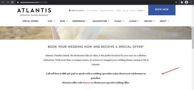 Atlantis Bahamas checkout page showing Atlantis Bahamas promo code box | Screenshot taken by SimplyCodes community member on Apr 21, 2022