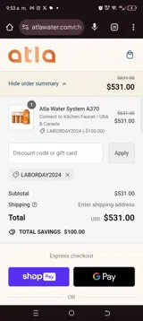 LABORDAY2024 coupon verification screenshot