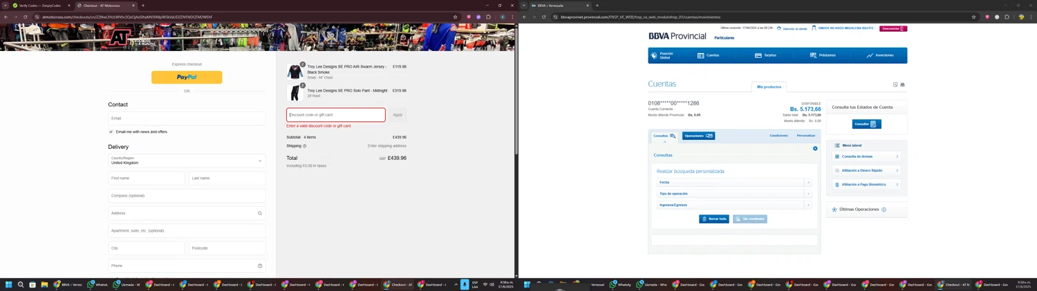 AT Motocross discount code screenshot showing code TODAY15 applied at AT Motocross checkout page. Uploaded by SimplyCodes community member GloriousPioneer2942 on Jun 17, 2025