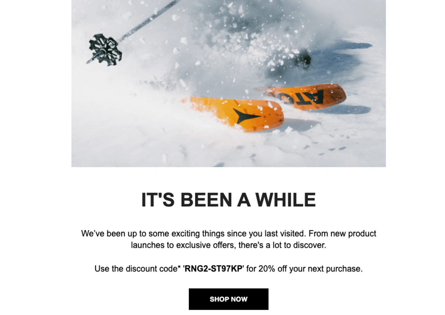 Atomic discount code screenshot showing code RNG2-ST97KP applied at Atomic checkout page. Uploaded by SimplyCodes community member ELOIN777 on Dec 7, 2025