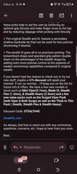 STEALTH40 coupon verification screenshot