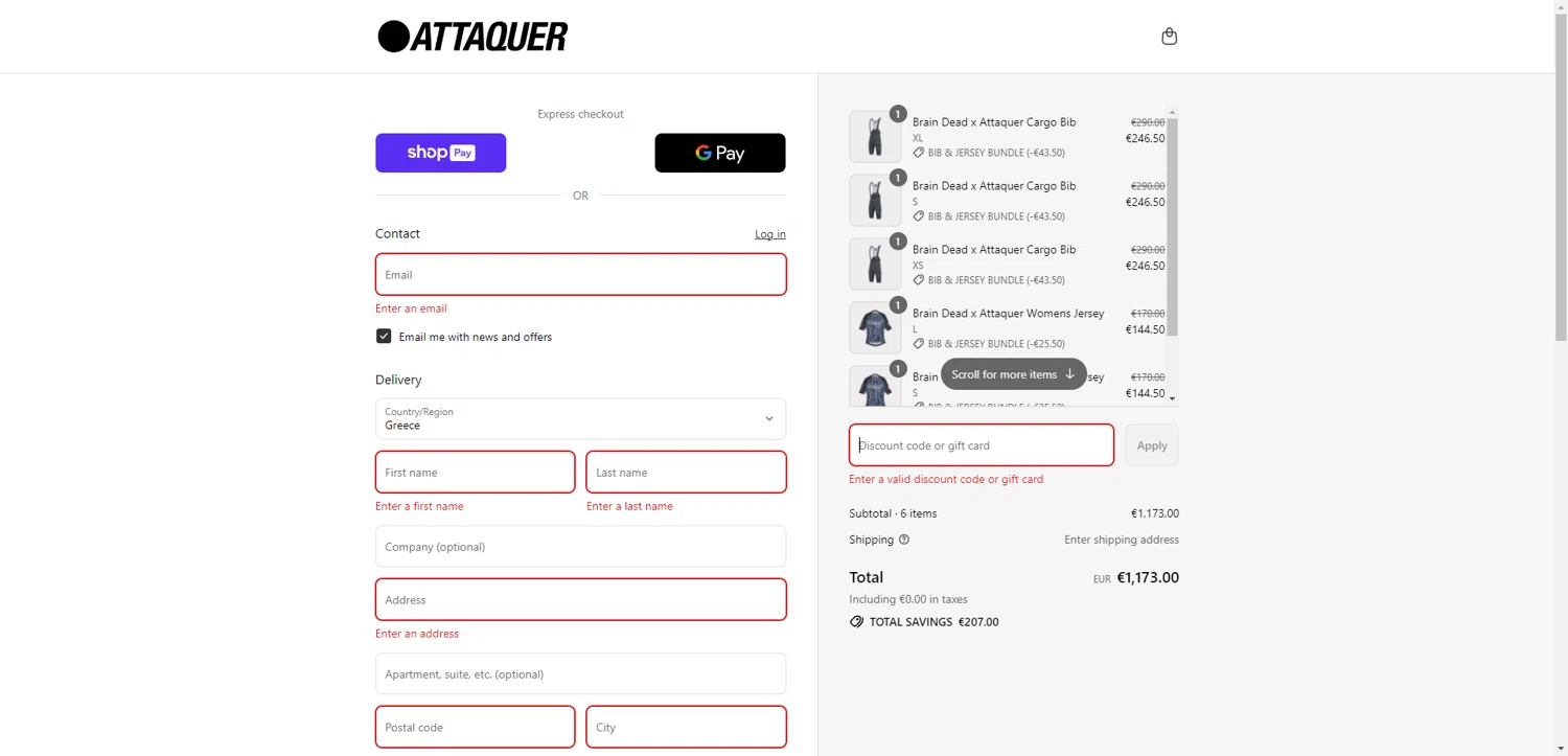 Attaquer discount code screenshot showing code PASTRIESCC20 applied at Attaquer checkout page. Uploaded by SimplyCodes community member PennyRanger8219 on Aug 5, 2025