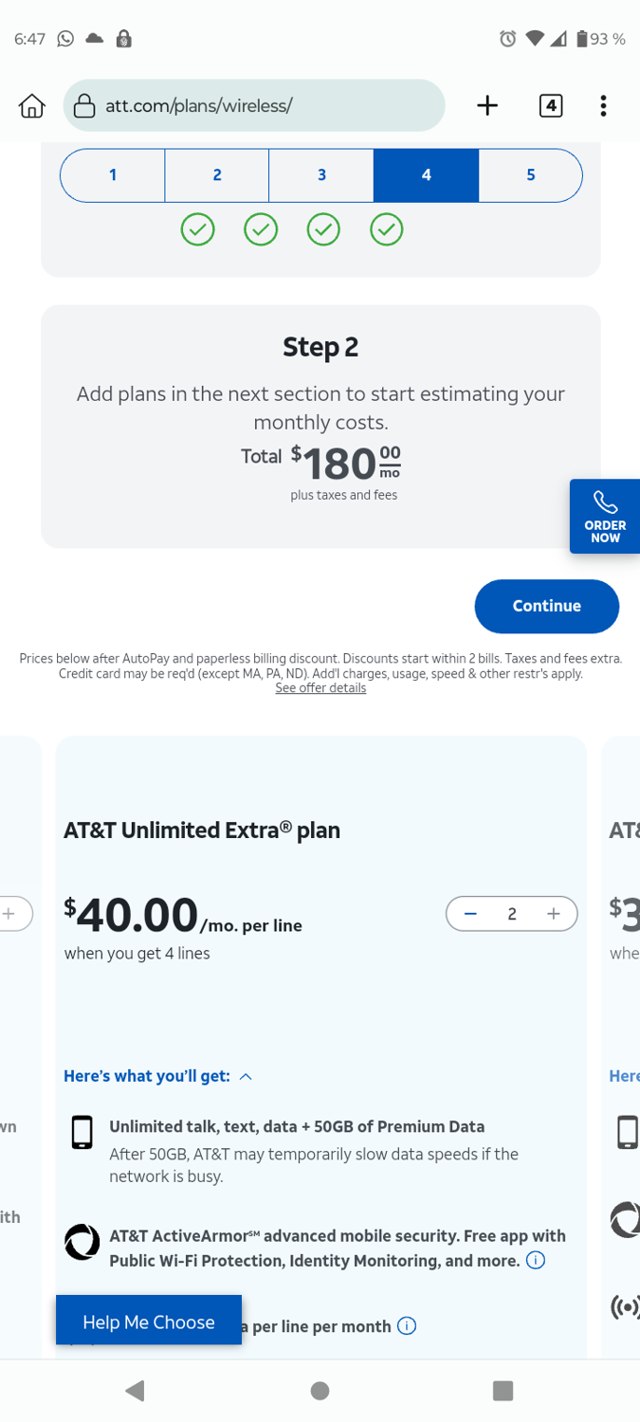 AT&T Business checkout page showing AT&T Business promo code box | Screenshot taken by SimplyCodes community member on Nov 4, 2023