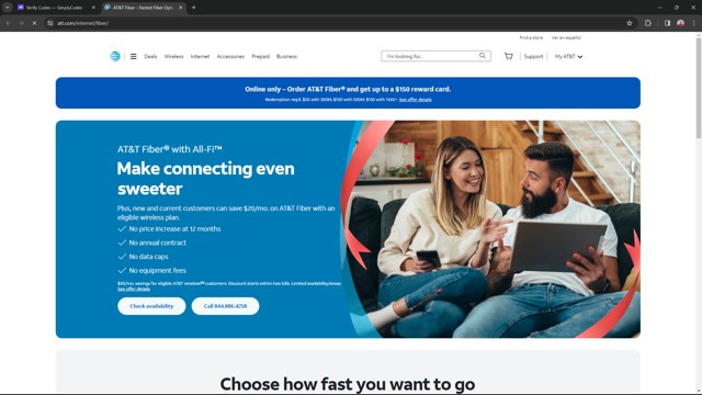 AT&T Business checkout page showing AT&T Business promo code box | Screenshot taken by SimplyCodes community member on Feb 14, 2024