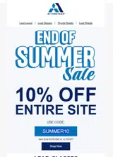 SUMMER10 coupon verification screenshot