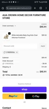 cyberdeal coupon verification screenshot