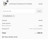 SAVENOW10 coupon verification screenshot