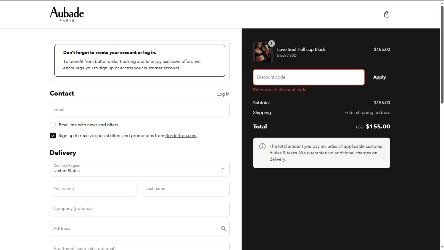 Aubade promo code screenshot showing code EXTRA10 applied at Aubade checkout page. Uploaded by SimplyCodes community member TokioMiller on Mar 14, 2025