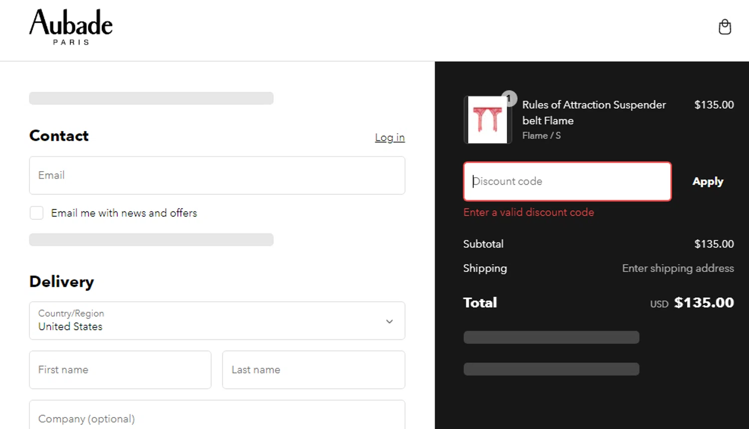 Aubade promo code screenshot showing code HAPPYDAYS applied at Aubade checkout page. Uploaded by SimplyCodes community member Gabrielo2000 on Feb 20, 2025