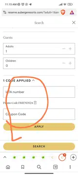 FRIENDS24 coupon verification screenshot