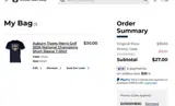 Auburn Tigers coupon verification screenshot