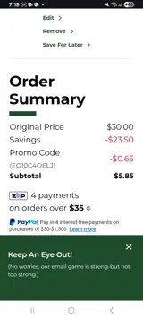 Auburn Tigers coupon verification screenshot