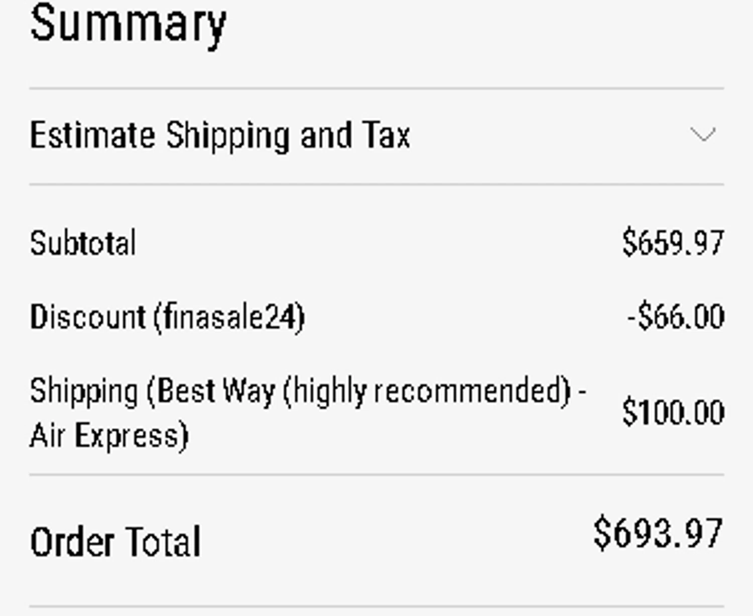 Auctmarts discount code screenshot showing code finasale24 applied at Auctmarts checkout page. Uploaded by SimplyCodes community member MoneyVoyager6841 on May 8, 2025