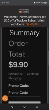 HNY25AM coupon verification screenshot