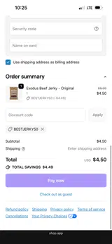 Aufschnitt Meats coupon verification screenshot