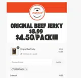 Aufschnitt Meats coupon verification screenshot