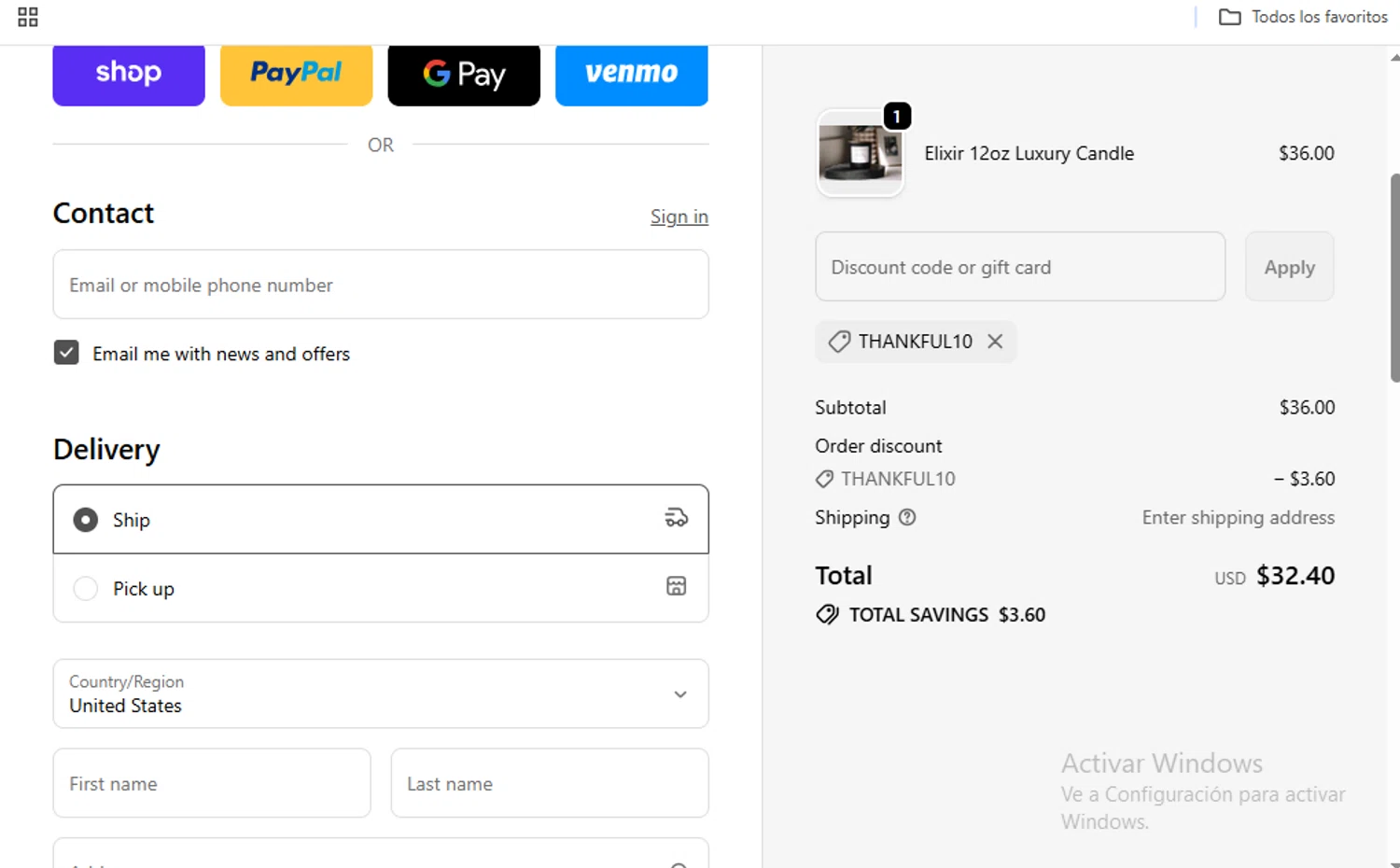 August Blush Boutique promo code screenshot showing code THANKFUL10 applied at August Blush Boutique checkout page. Uploaded by SimplyCodes community member SaloMac on Oct 28, 2025