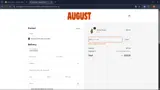 August Club coupon verification screenshot