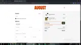 August Club coupon verification screenshot