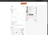 August Club coupon verification screenshot