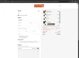 August Club coupon verification screenshot