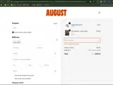 August Club coupon verification screenshot