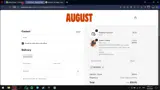 August Club coupon verification screenshot