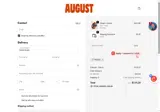 August Club coupon verification screenshot